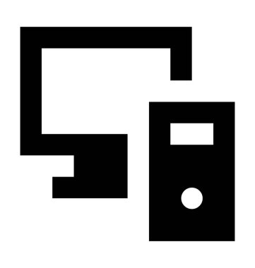  bilgisayar vektör simgesi