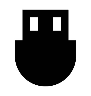  Bluetooth Usb vektör simgesi 