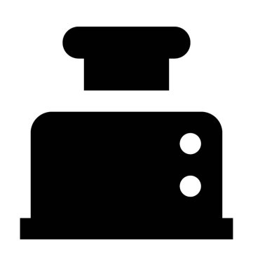  Ekmek kızartma makinesi vektör simgesi