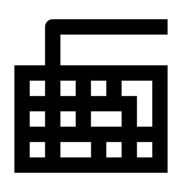  klavye vektör simgesi