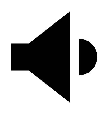  hoparlör vektör simgesi