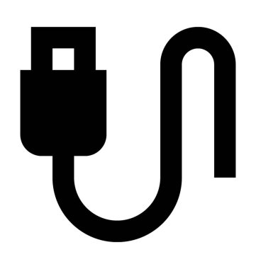  usb dolgu vektör simgesi