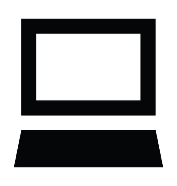 Laptop vector pictogram — Stockvector