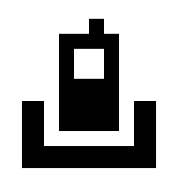 Sladdlös telefon vektor symbol — Stock vektor