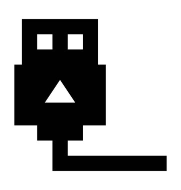  usb dolgu vektör simgesi