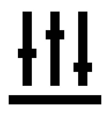  Ekolayzer vektör simgesi