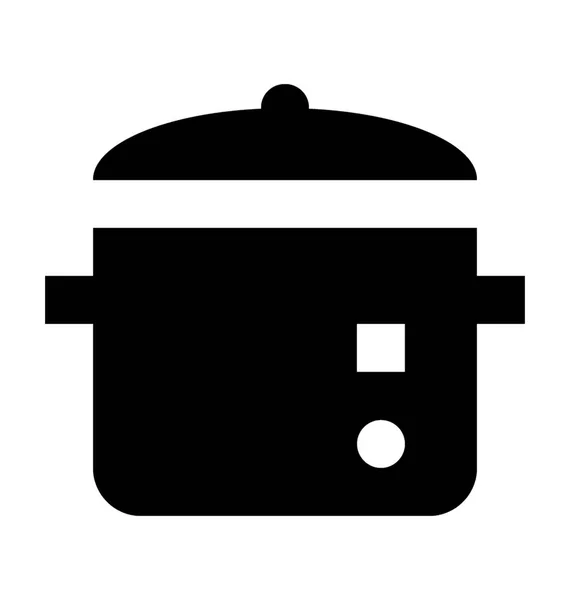 Cocina olla vector icono — Archivo Imágenes Vectoriales