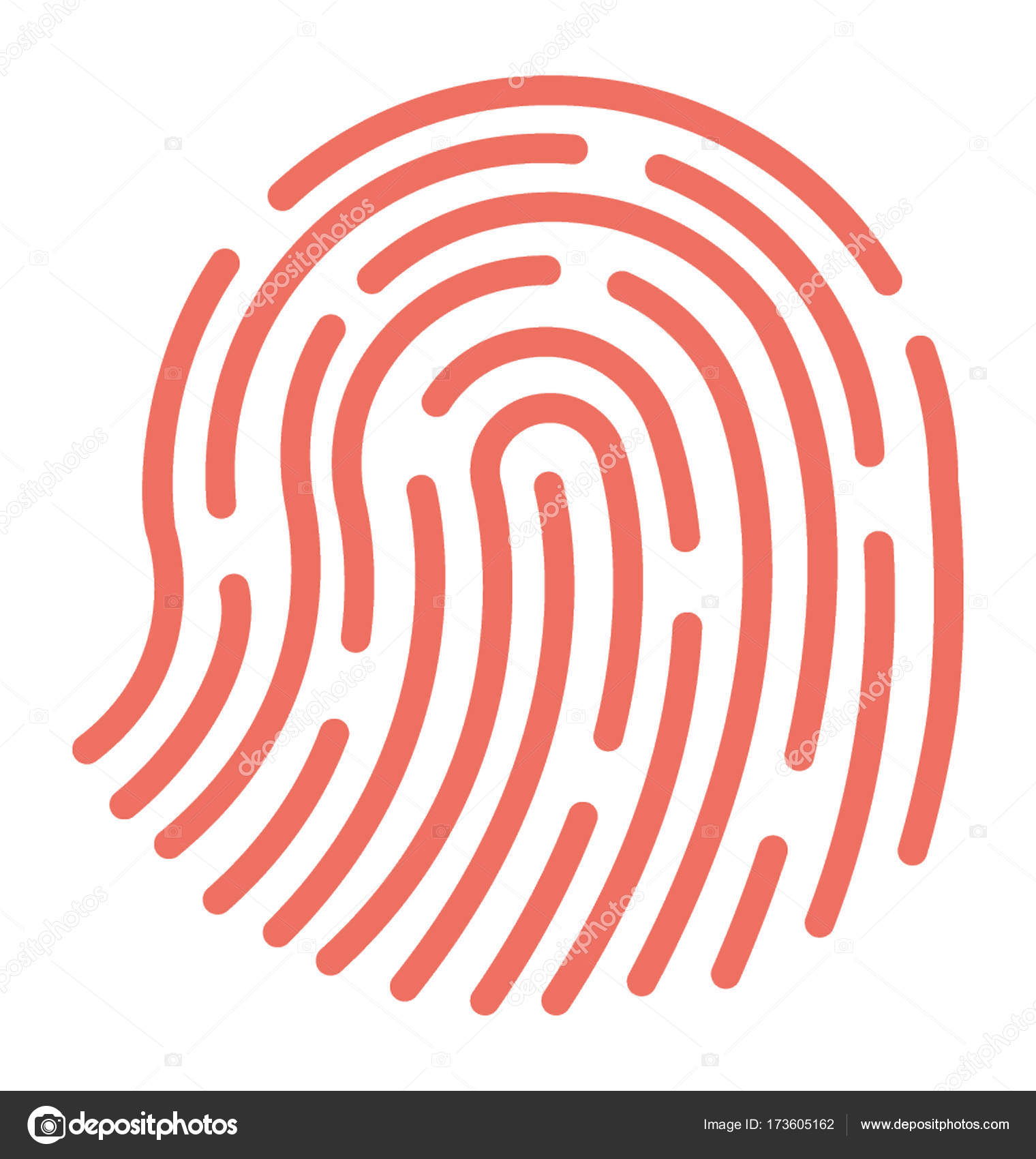 Biometrisk flatlcon stockvektor © creativestall #173605162, image size:915x1024