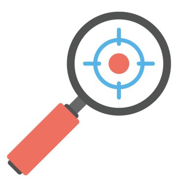  Soruşturma düz simgesi 