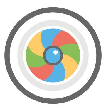  kamera çekim düz simgesi 