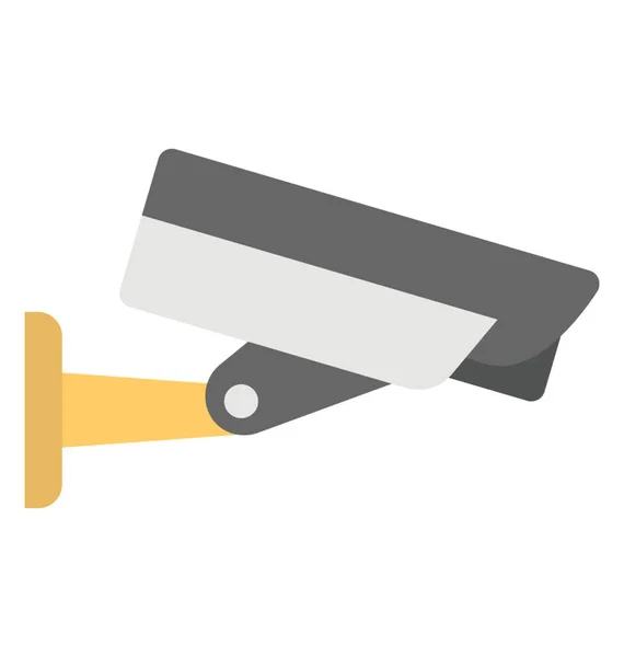 CCTV lapos ikon — Stock Vector