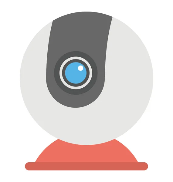 Ikona ploché CCTV — Stockový vektor
