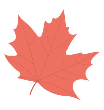  akçaağaç yaprağı düz simgesi