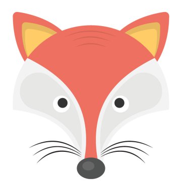  Kurt yüzü düz simgesi