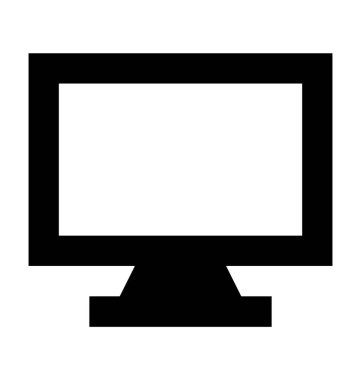  monitör vektör simgesi