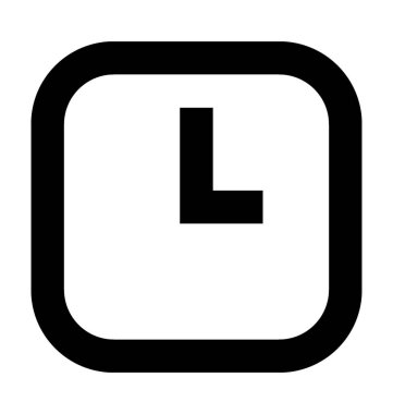  Saat vektör simgesi