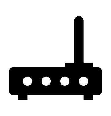  Internet Modem vektör simgesi