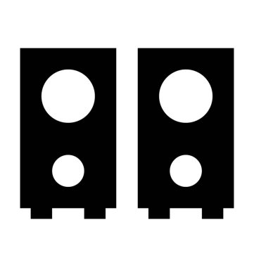  hoparlör vektör simgesi