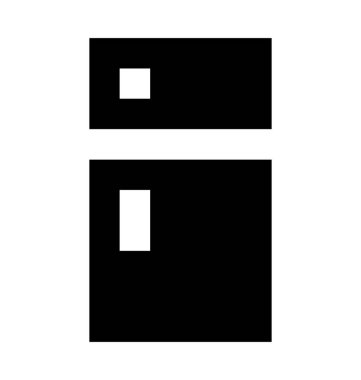  Buzdolabı vektör simgesi