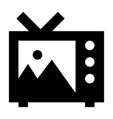  televizyon vektör simgesi
