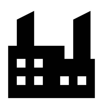  Fabrika vektör simgesi