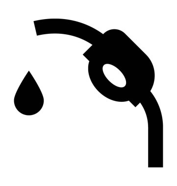  Yakıt pompa meme vektör simgesi 