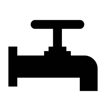  su musluğu vektör simgesi