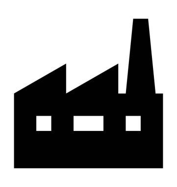  Fabrika vektör simgesi