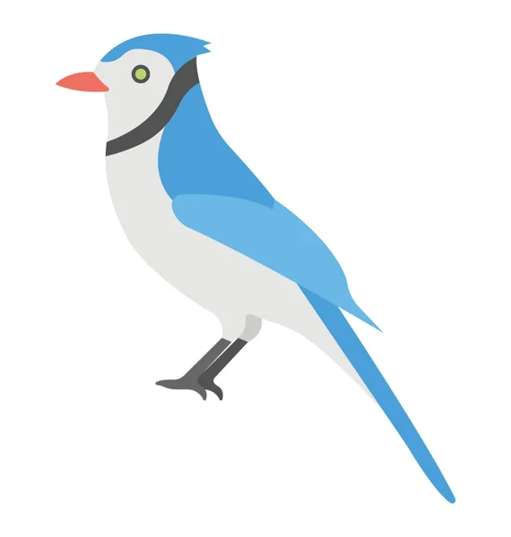Eastern Bluebird Icono plano — Vector de stock