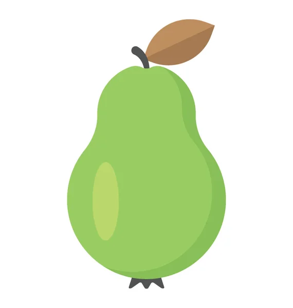 Pear Flat Icon — Stock Vector