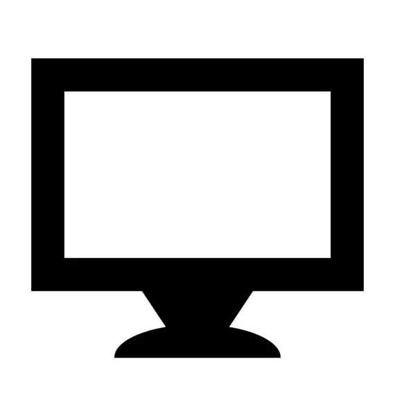 Monitor vetor ícone — Vetor de Stock
