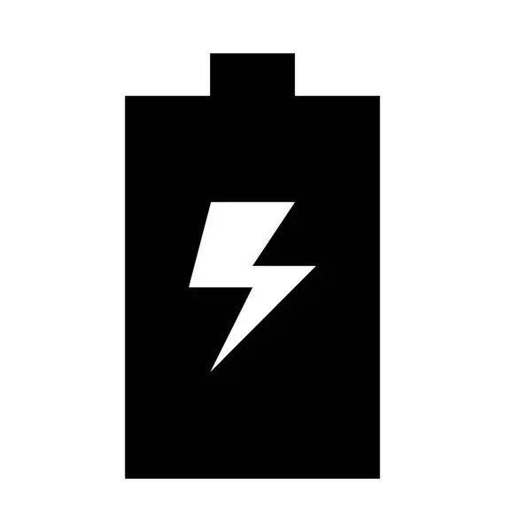Batterij opladen vector pictogram — Stockvector