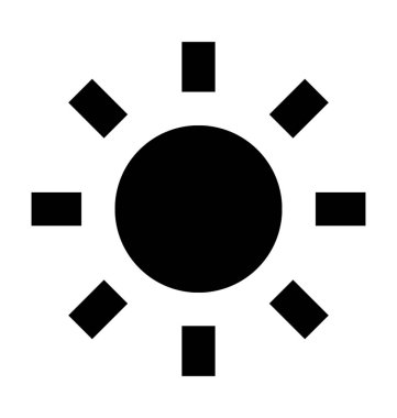  Güneş vektör simgesi 