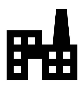  Fabrika vektör simgesi