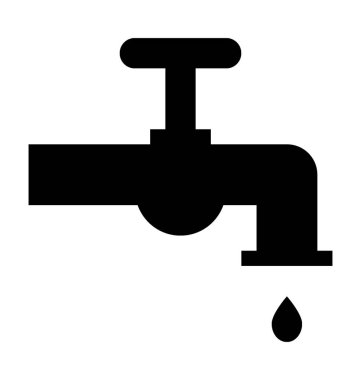  su musluğu vektör simgesi