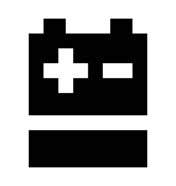  Araba akü vektör simgesi