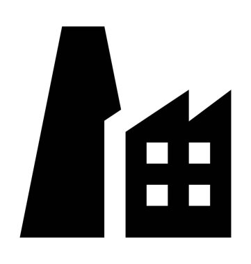  Fabrika vektör simgesi