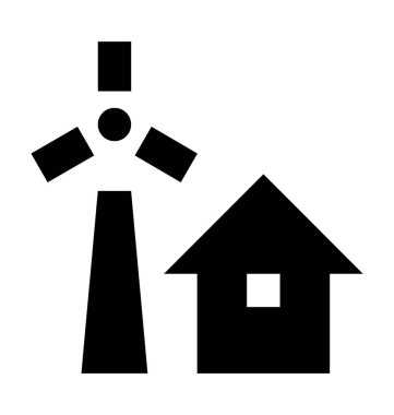  Yel değirmeni vektör simgesi