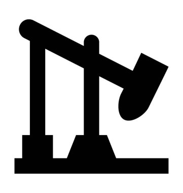  Petrol pompa jack vektör simgesi