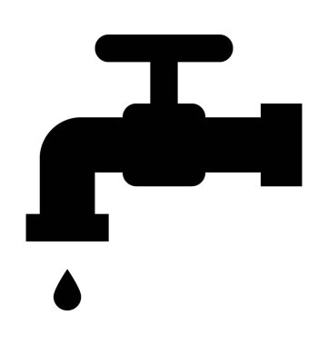  su musluğu vektör simgesi