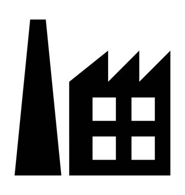  Fabrika vektör simgesi