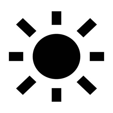  Güneş vektör simgesi 