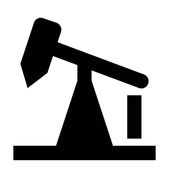 Jack pompa oleju Vector Icon — Wektor stockowy