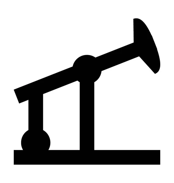 Векторная икона нефтяного насоса — стоковый вектор