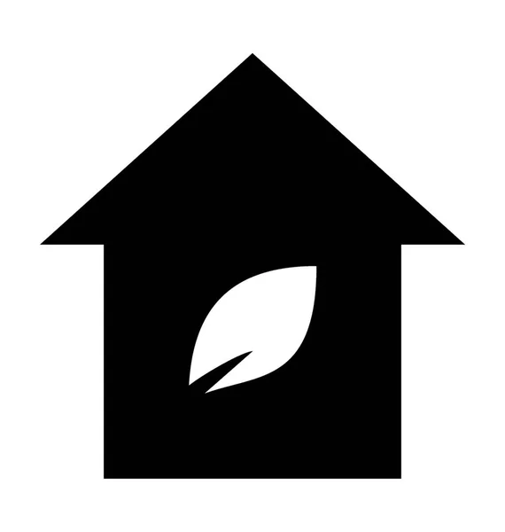 Icône vectorielle Eco home — Image vectorielle