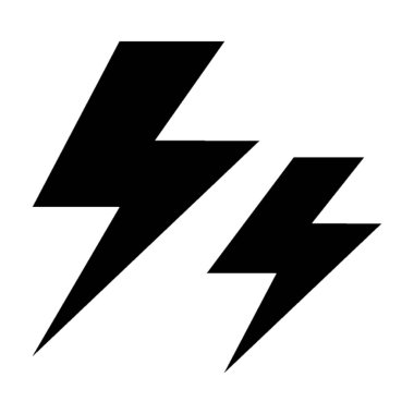  Thunderbolt vektör simgesi