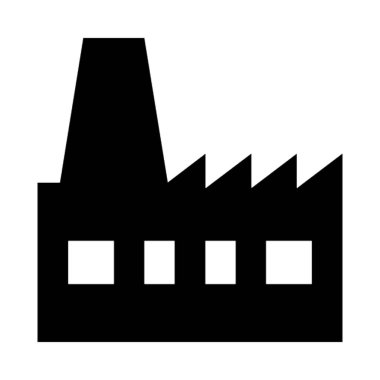  Fabrika vektör simgesi
