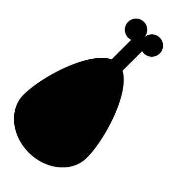  Bacak parçası vektör simgesi