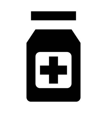  ilaç kavanozu vektör simgesi