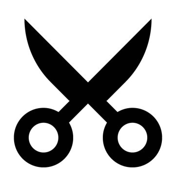  Makas vektör simgesi